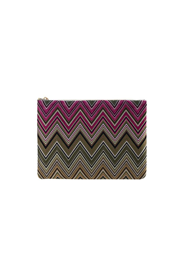 Zigzag Clutch Çanta - 1