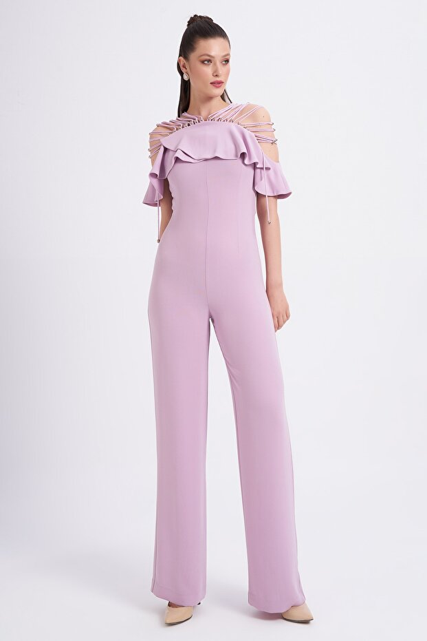 Omuzdan Ip Detaylı Tulum - 3