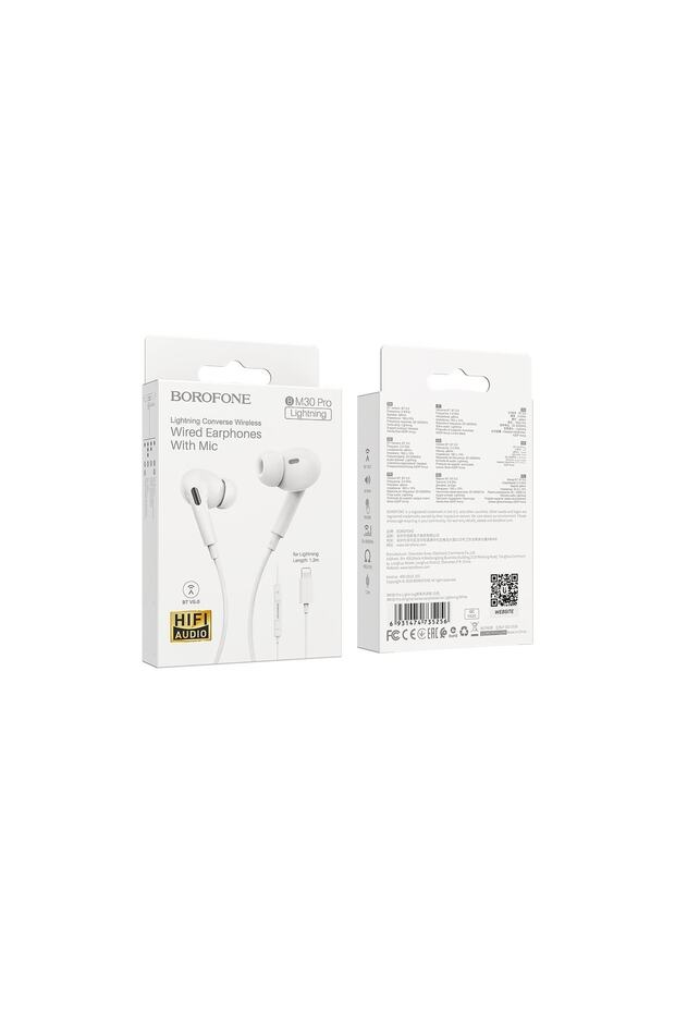 Ios Bm30 Pro Kablolu Kulaklık Lightning Girişli 1.2 Metre - 3