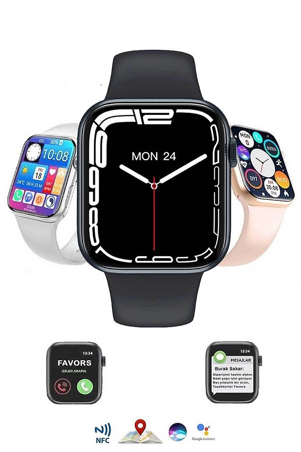 Dt7 Max Akıllı Saat Ios Ve Android Uyumlu Full Geniş Ekran Nfc Gps Orjinal Saat - 2