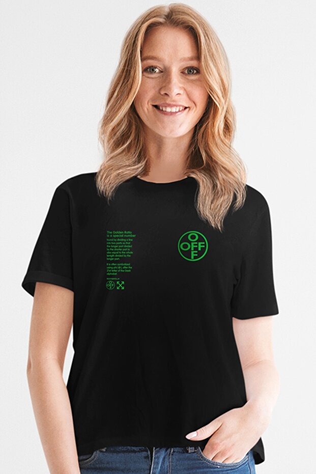 Flat Off Black Short Sleeve Women's T-shirt