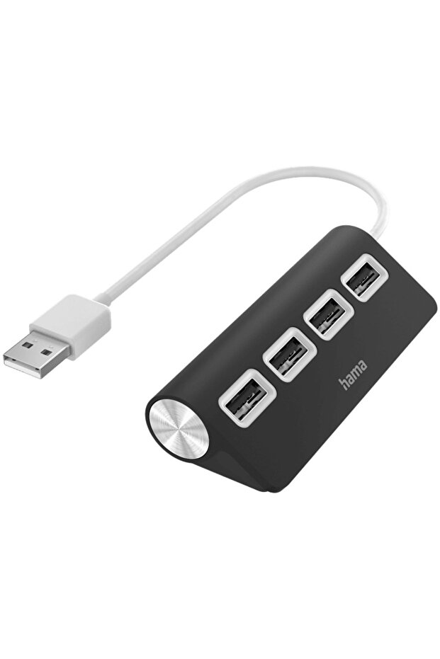 4 Ports USB 2.0 480 Mbit/s USB Hub Siyah - 2