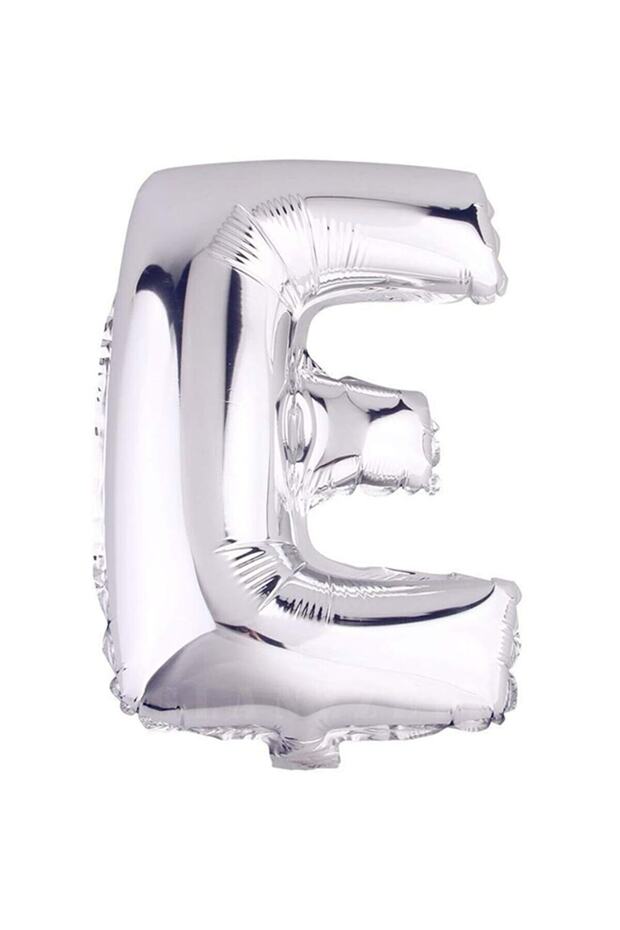 16" Inch 40 Cm Foil Balloon Silver Color Letter ''e''