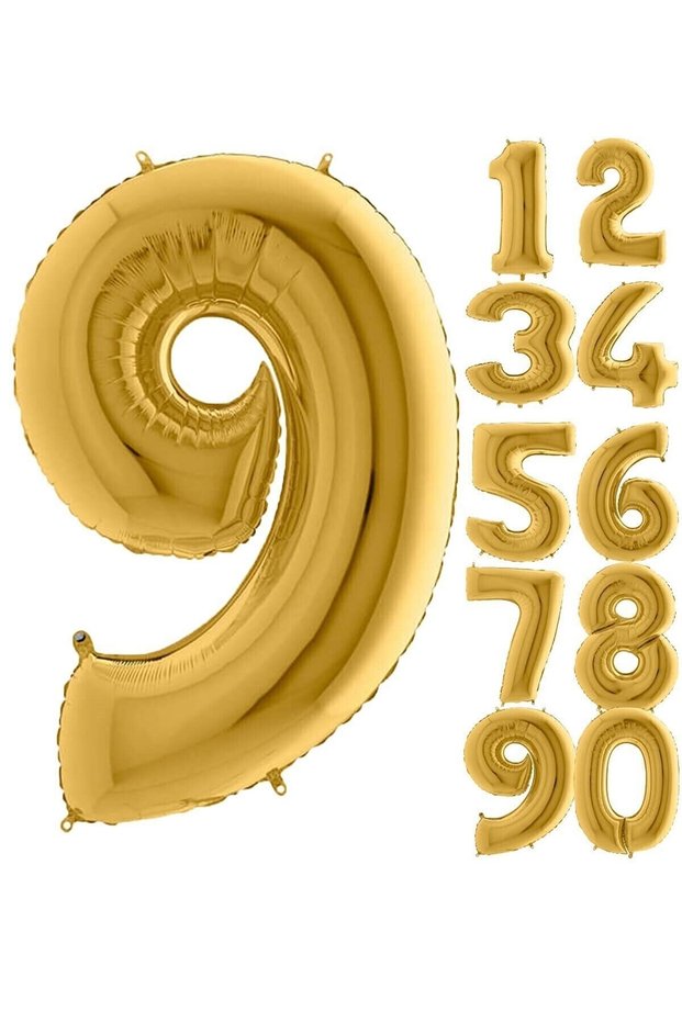 Mini Party Store Foil Balloon Gold 80 cm 9