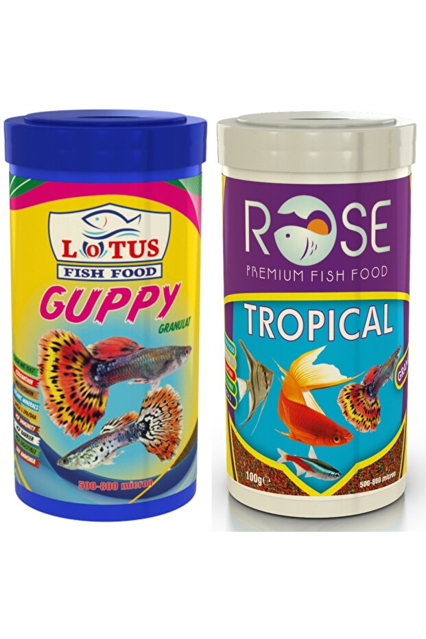 Guppy Rose Tropıcal 250 ml Balık Yemi - 1