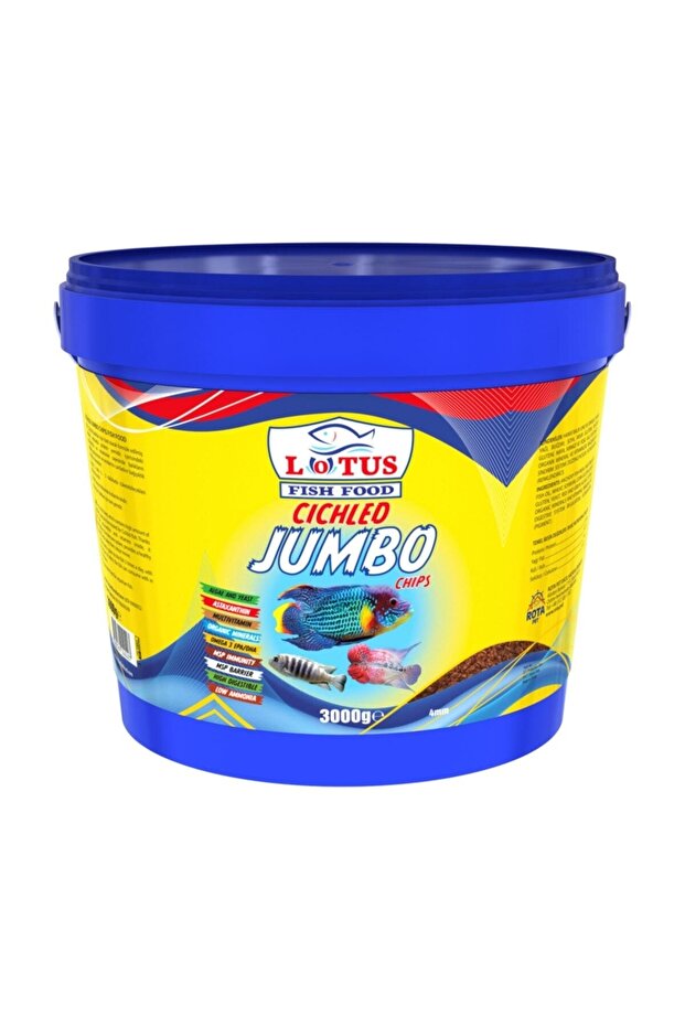 Cıchlıd Jumbo Chıps  Kova Balık Yemi 3 kg - 1