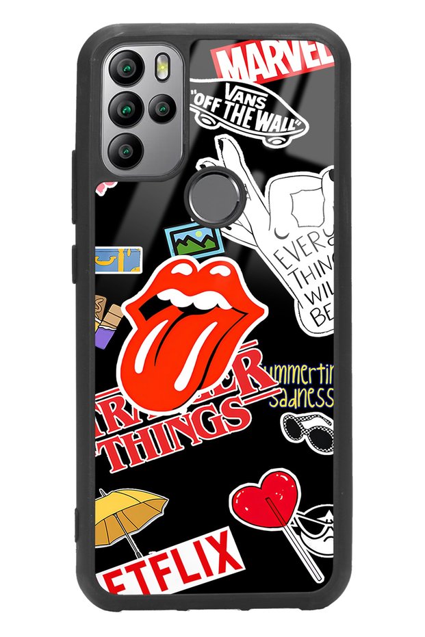General Mobile Gm 21 Pro Glossy Phone Case with Sticker Design