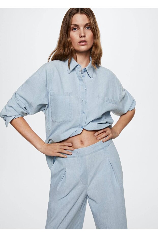 %100 Pamuklu Culotte Pantolon - 6