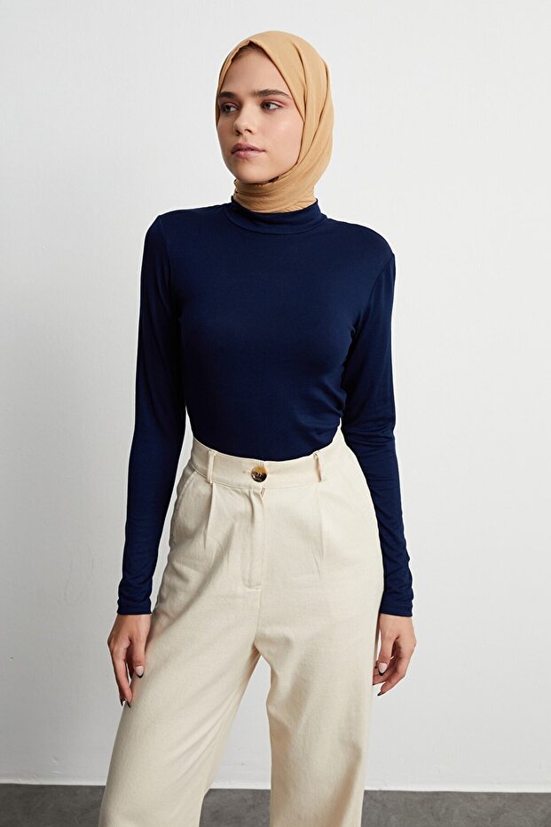 Kadın Lacivert Body - 5