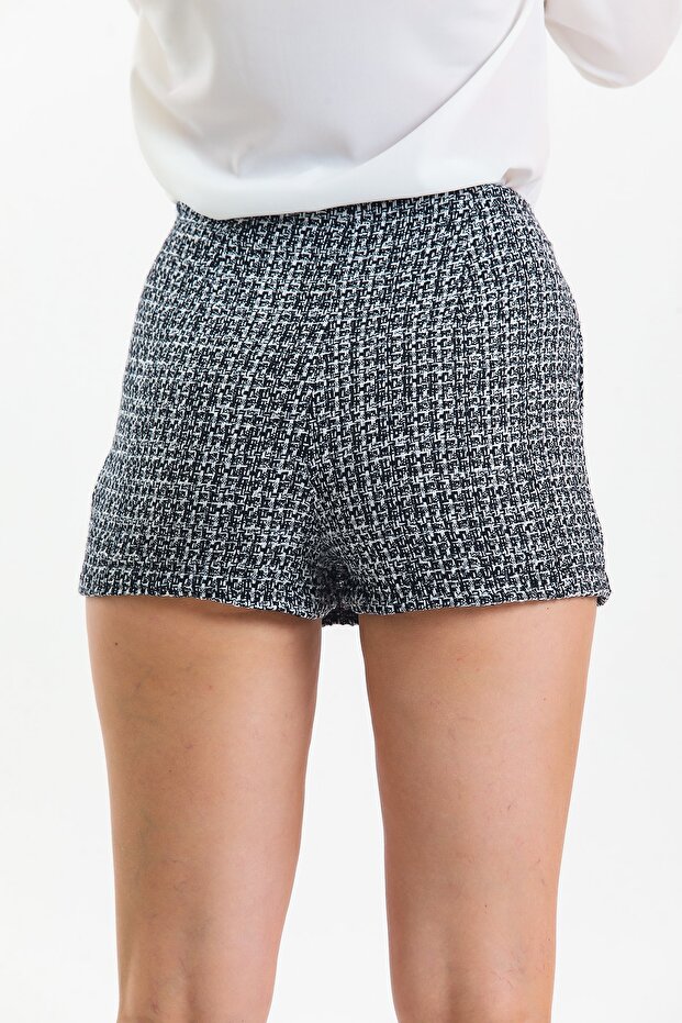 Mini Tüvit Şort Etek - 3