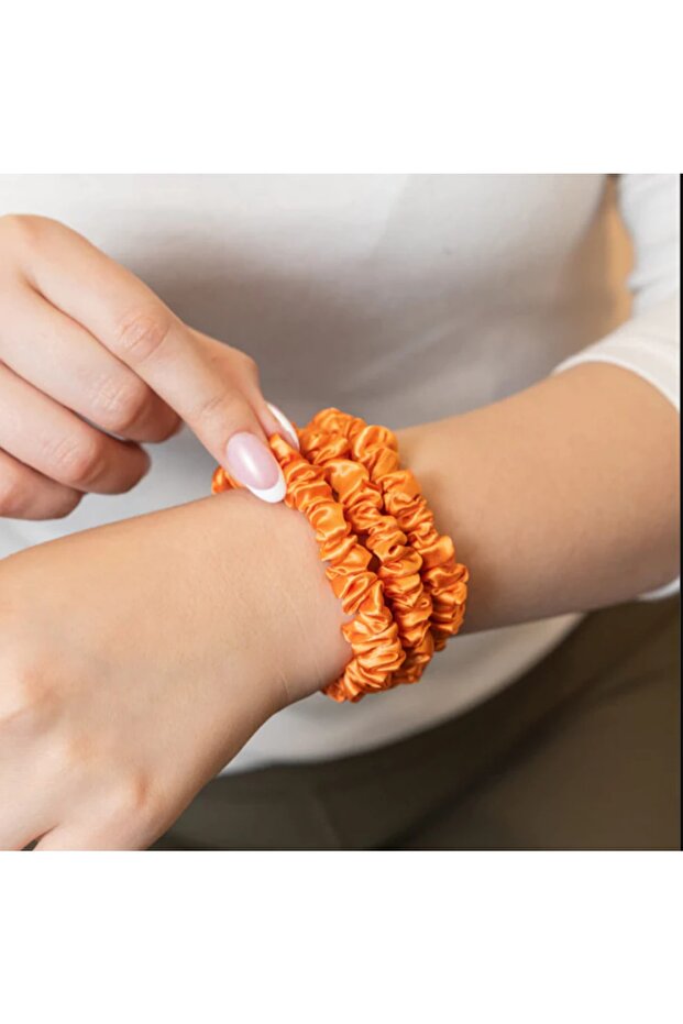 Women's Set of 3 Satin Wrist Elastic Clasps