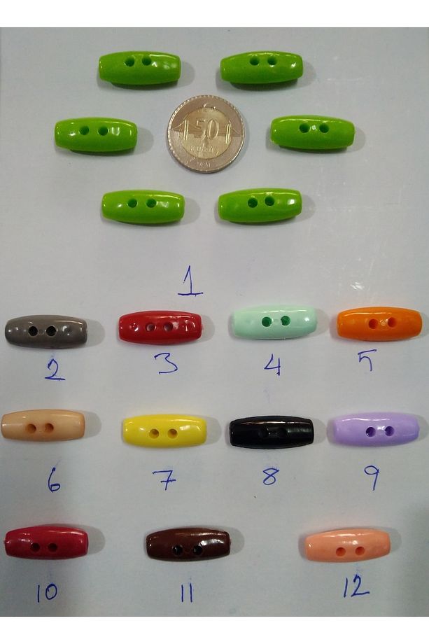 Plastik Bebek Çoban Düğmesi No:8 Deki Model-6 Adet - 1
