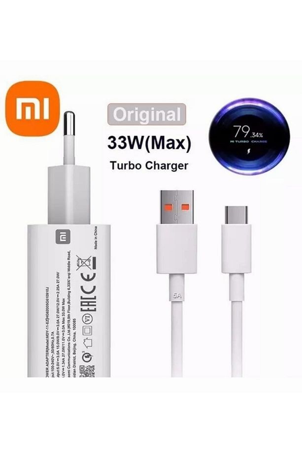 Orjinal Xiaomi 33w 5a Hızlı Şarj Cihazı Ve Type-c Kablo Note 8 8 Pro Red Mı8 Mı9 9t - 2