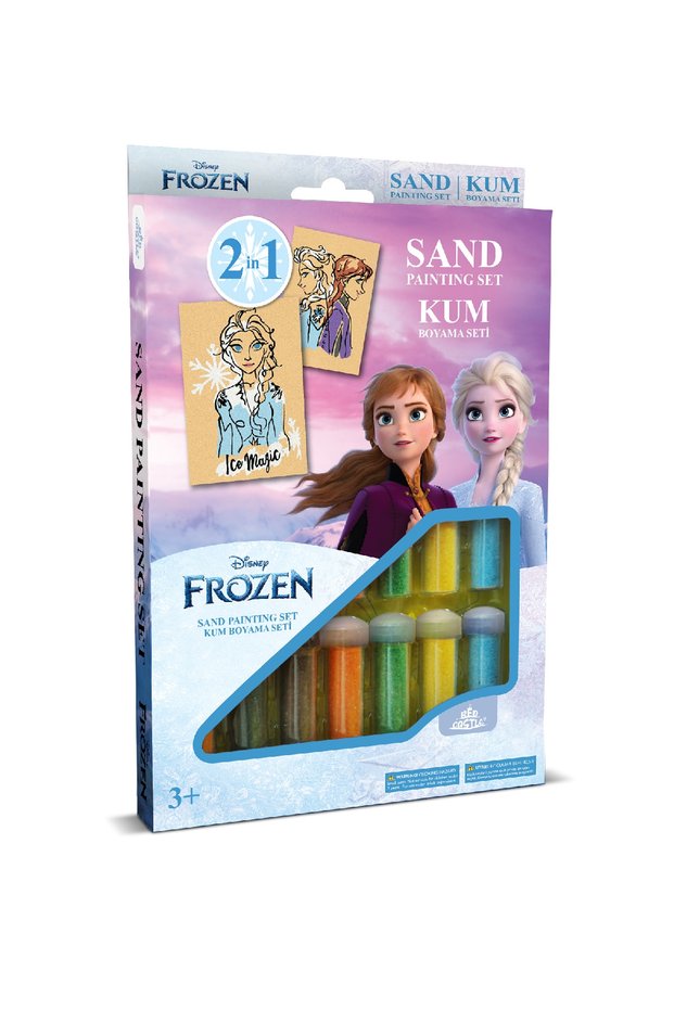 Educational and Fun Disney Frozen Elsa & Anna Sand Painting Set - Red Castle DS-39