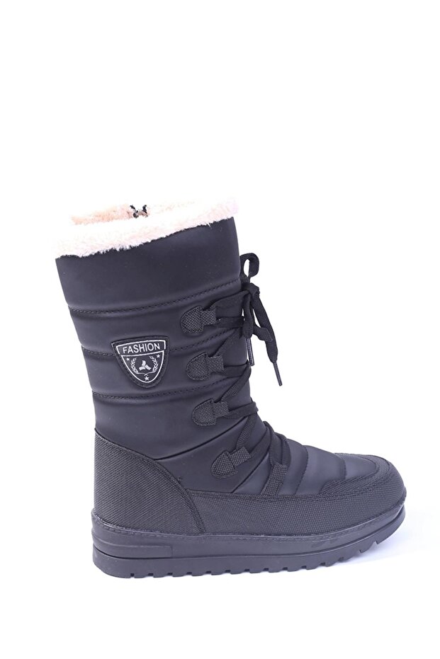 995 Dámské zimní boty z černé vlny s vnitřní termo podrážkou - 7