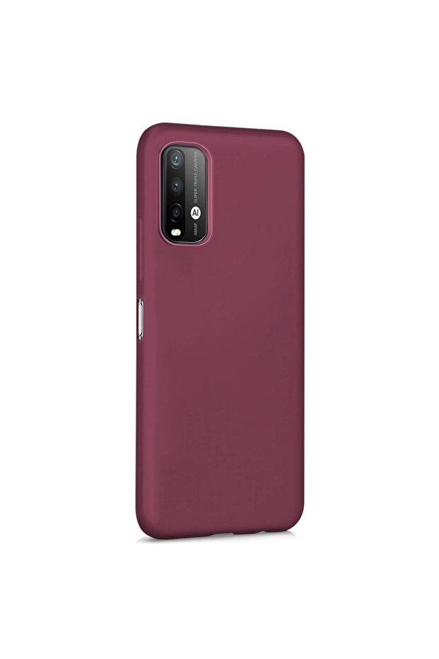 Matte Silicone Xiaomi Redmi Note 9 4g Kılıf Mor - 2