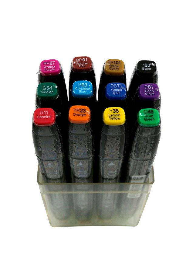 ShinHan Art 12 li Marker Set Main Colors TOUCH Twin Markers 138333 - 1