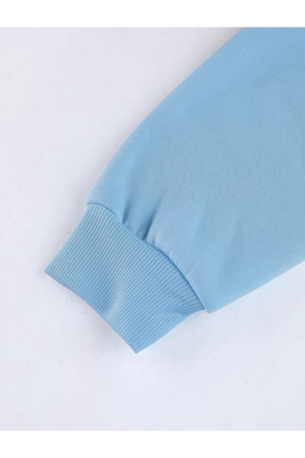 سويت شيرت أساسي بغطاء للرأس للجنسين كبير الحجم بثلاثة خيوط سميكة 100% قطن - 4