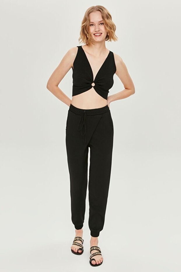 Elastik Paça Detaylı Jogger Pantolon - 2