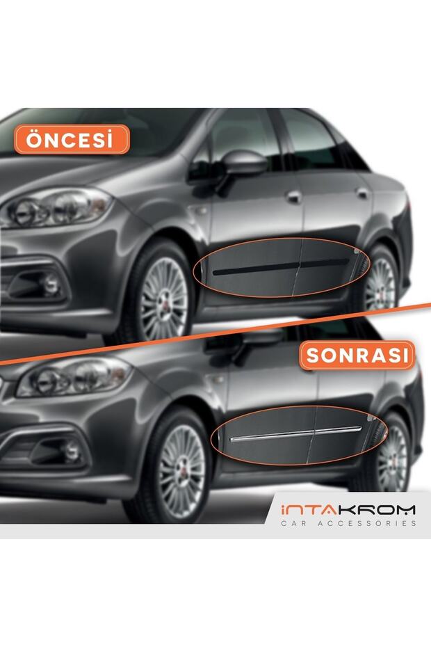 Fiat Linea Krom Yan Kapı Çıtası 2012-2018 - 7