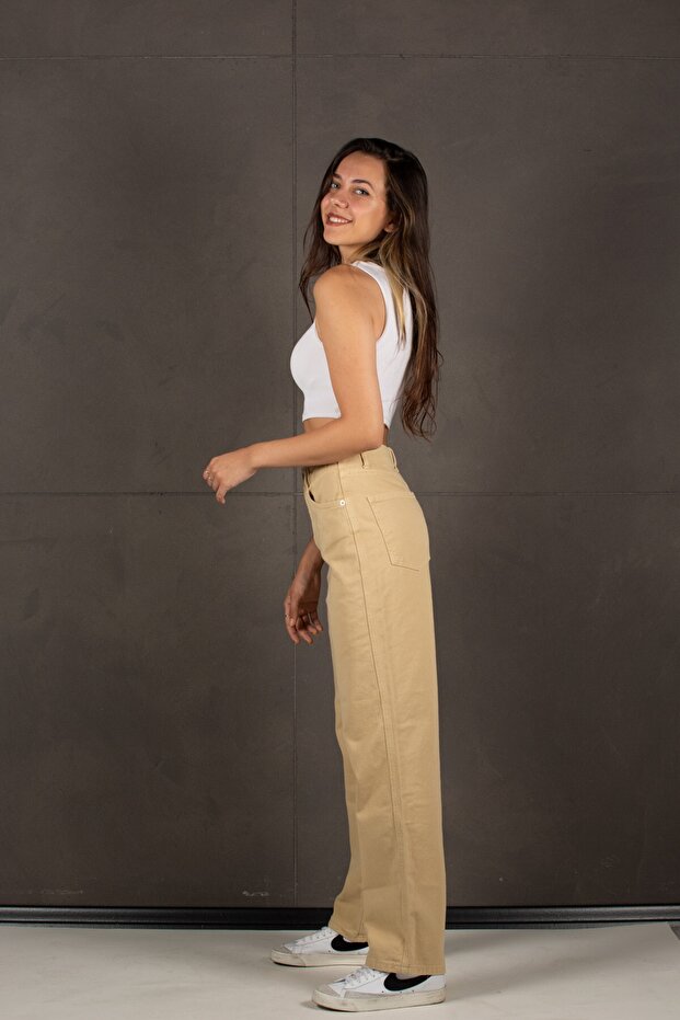 Orta Bel Boru Paça Denim