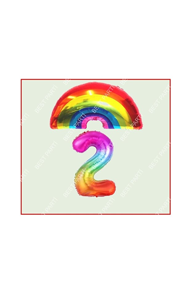 Star Rainbow Star Themed 2 Year Old Birthday Party Set