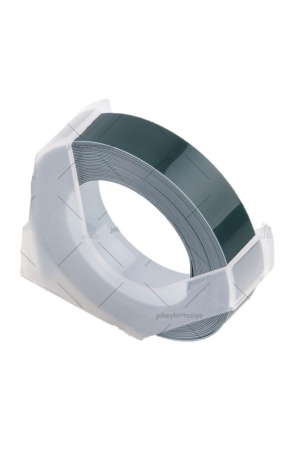 3d Kabartma Yapışkanlı Şerit Etiket _e-101 Dymo_junior Omega ( 9mm X 3metre Siyah ) - 1