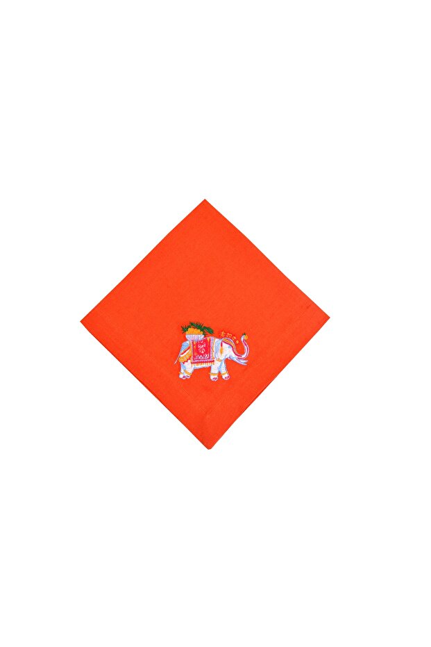 Elephant Patterned Decorative Serving Napkin (1 Piece)