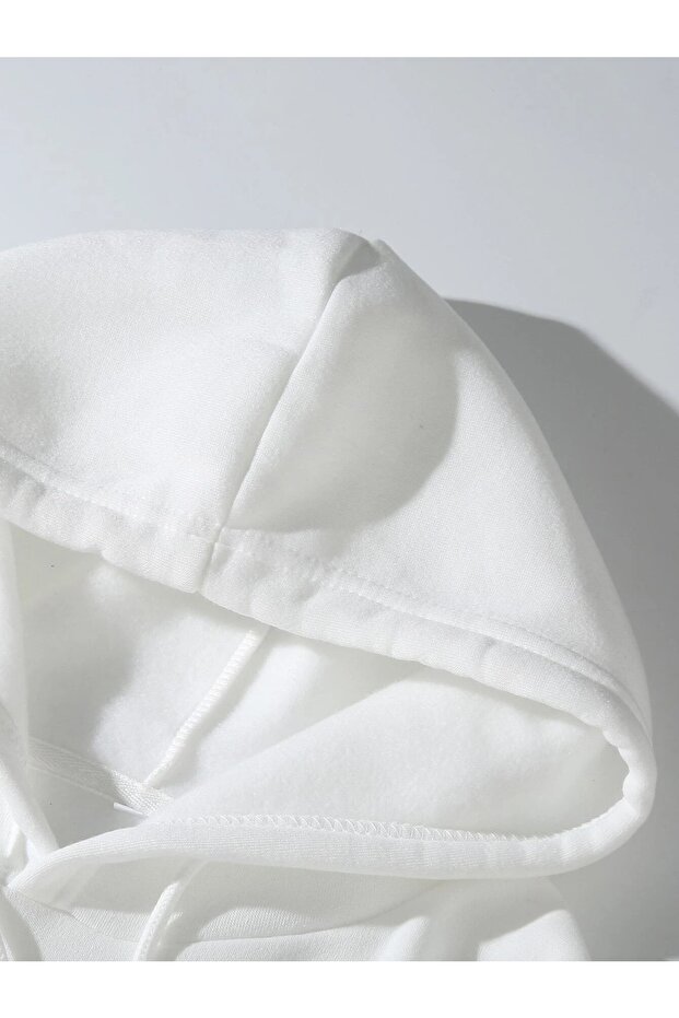 سويت شيرت بغطاء رأس أساسي مع جيوب - 3