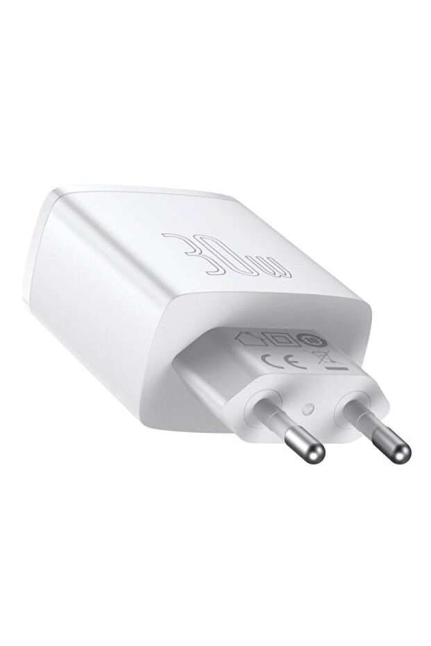 Compact 30w 2 Usb + Type-c Çıkışlı Hızlı Şarj Başlığı Beyaz - 2