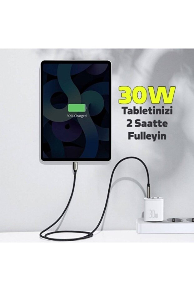 Compact 30w 2 Usb + Type-c Çıkışlı Hızlı Şarj Başlığı Beyaz - 4