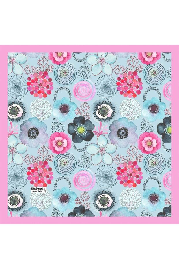 60*60 Cm Shelf Silk Lover Patterned Bandana