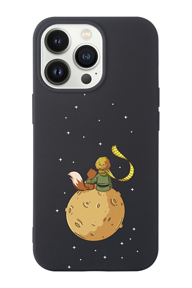 iPhone 14 Pro Max Compatible Little Prince Mars Designed Suede Inside Launch Phone Case
