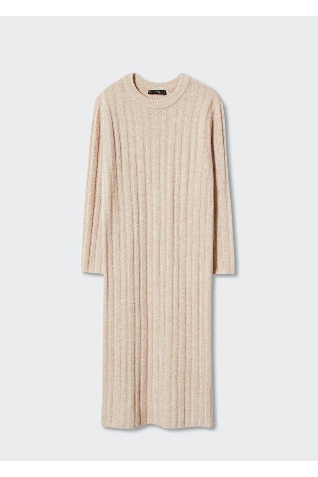 Lastikli Midi Boy Elbise - 3