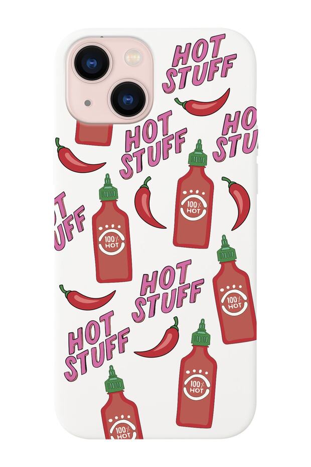 iPhone 14 Compatible Hot Stuff Designed Suede Inside Launch Phone Case