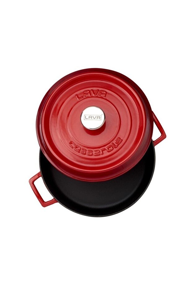 Trendy Shallow Pots-red - 1