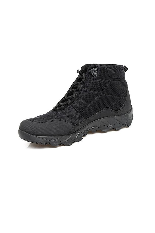 00170 Erkek Bot Sıyah Su Geçirmez Unisex Waterproof Bağcıklı Bot - 3