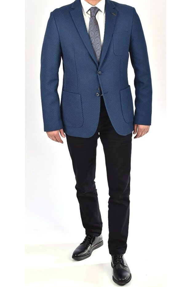 A82y4039 سترة Avva Slim Fit / أزرق داكن / 50
