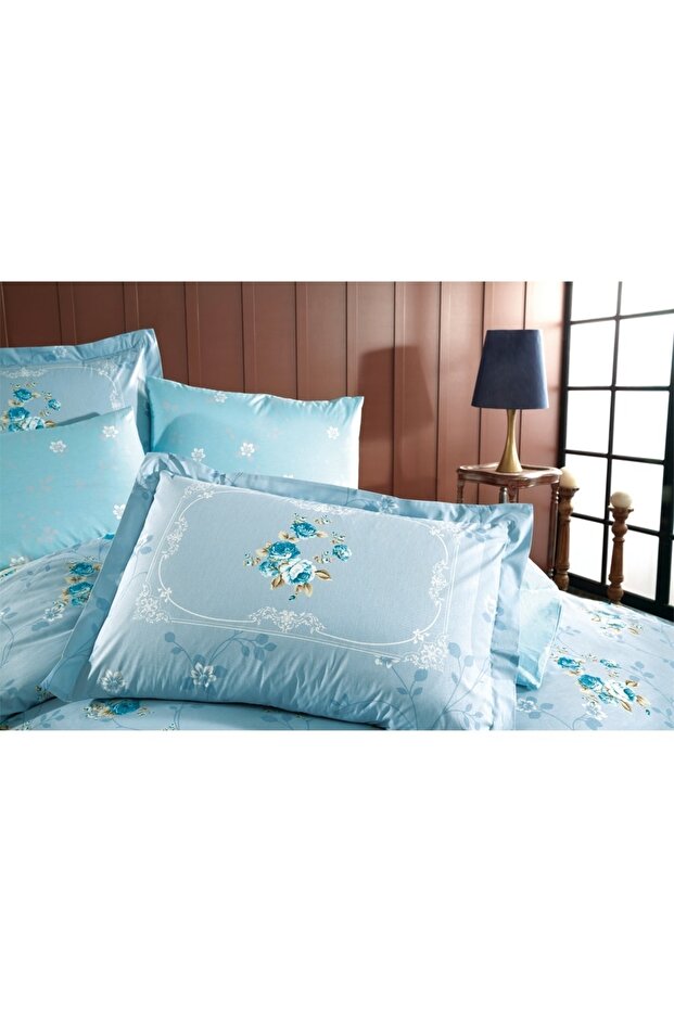 Poplin Tek Kişilik Nevresim Takımı Martha Mint - 3