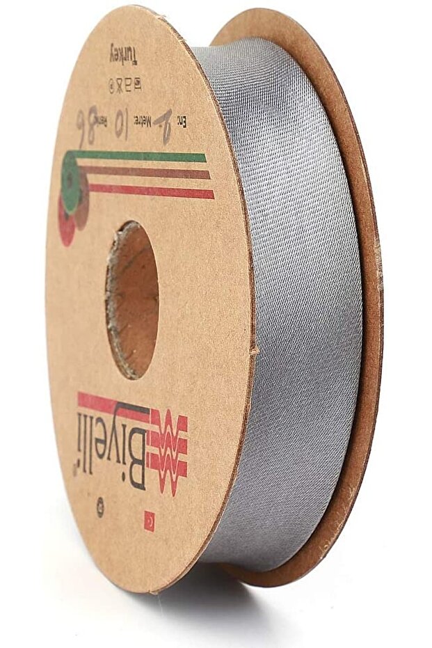أنابيب ساتان عرض 2 سم 25 متر رمادي
