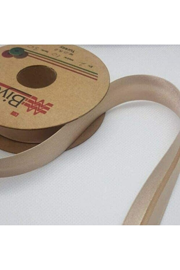 أنابيب الساتان 2 سم عرض 25 متر لون حجري