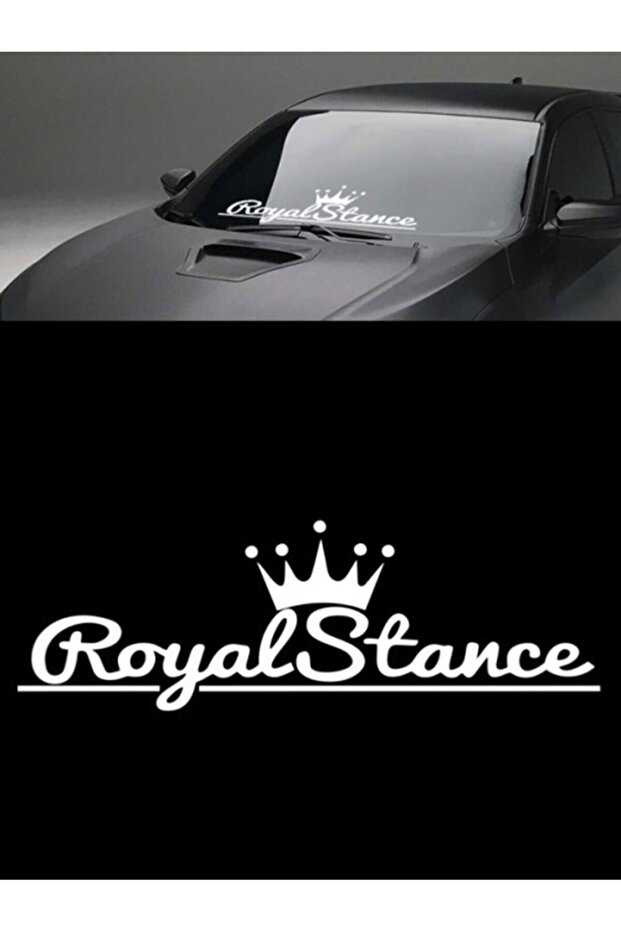 Royal Stance Sticker 60x18 cm White Color
