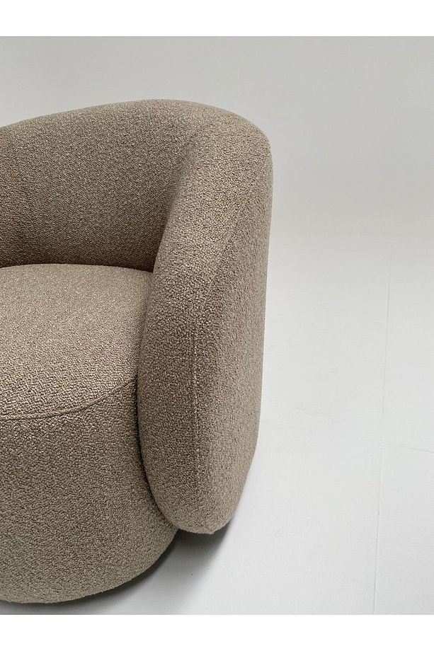 Linda Tekli Koltuk Iskandinav Minimal Modern Nordic Teddy Berjer Kum 04 - 6