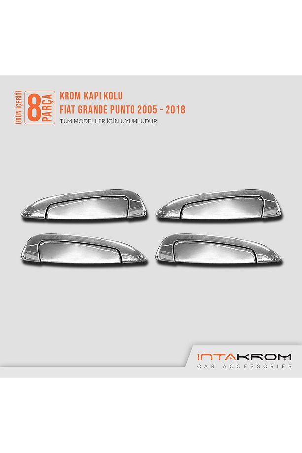 Fiat Grande Punto Krom Kapı Kolu 4 Kapı 8 Parça - 2005 - 2018 - 5