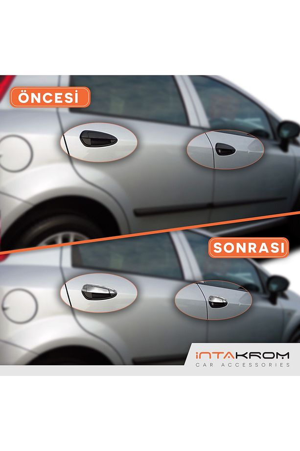 Fiat Grande Punto Krom Kapı Kolu 4 Kapı 8 Parça - 2005 - 2018 - 6