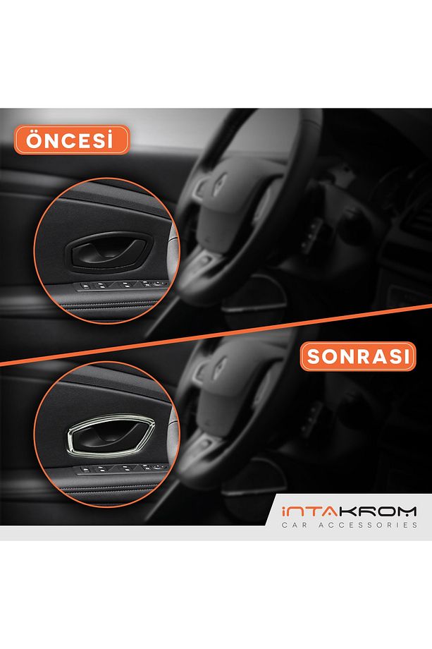 Renault Megane 3 Krom Iç Kapı Kolu 2010 Ve Üzeri 4 Parça - 6