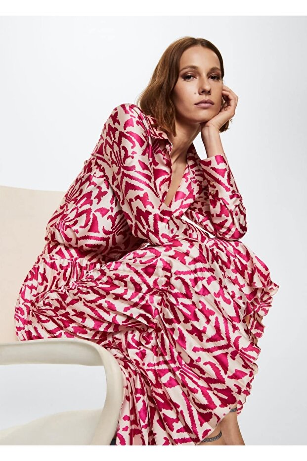 Desenli Pilili Etek - 9