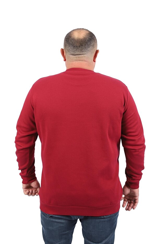 Sweat Marime Plus Double Face Basic 22719-visiniu - 3