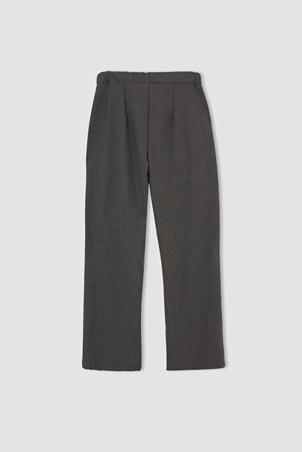 بنطلون ريلاكس فيت أساسي واسع الساق - 3