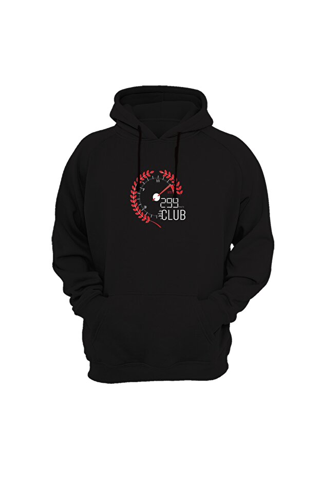 Speedometer Printed Black Sweatshirt - 1